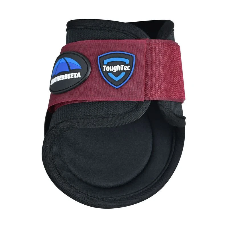 Weatherbeeta Tough-Tec Prime Fetlock Boots - Black/Burgundy 1 Weatherbeeta Tough-Tec Prime Fetlock Boots - Black/Burgundy