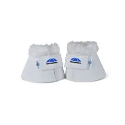 Weatherbeeta Tough-Tec Fleece Trim Bell Boots - White