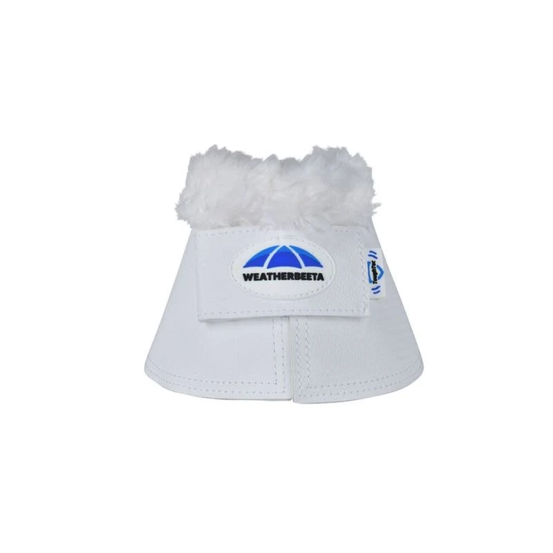Weatherbeeta Tough-Tec Fleece Trim Bell Boots - White 2 Weatherbeeta Tough-Tec Fleece Trim Bell Boots - White - Image 2