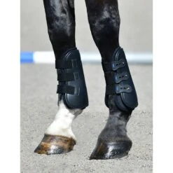 Weatherbeeta Tough-Tec Pro Open Front Boots - Black -Tack Of The Day Store 1001457 800 800