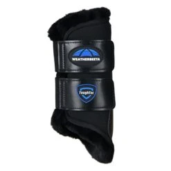 Weatherbeeta Tough-Tec Comfy Fleece Brushing Boots - Black/Black