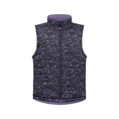 Kerrits Kids' Ride The Wind Reversible Quilted Vest - Plumnoir/Violet Dawn