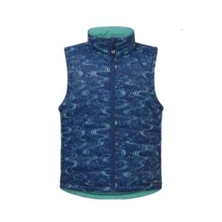 Kerrits Kids' Ride The Wind Reversible Quilted Vest - Lapis/Aqualuxe