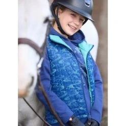 Kerrits Kids' Ride The Wind Reversible Quilted Vest - Lapis/Aqualuxe 8 Kerrits Kids' Ride The Wind Reversible Quilted Vest - Lapis/Aqualuxe -Tack Of The Day Store 1005750 800 800