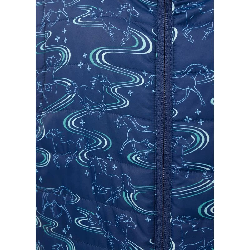 Kerrits Kids' Ride The Wind Reversible Quilted Vest - Lapis/Aqualuxe 6 Kerrits Kids' Ride The Wind Reversible Quilted Vest - Lapis/Aqualuxe - Image 6