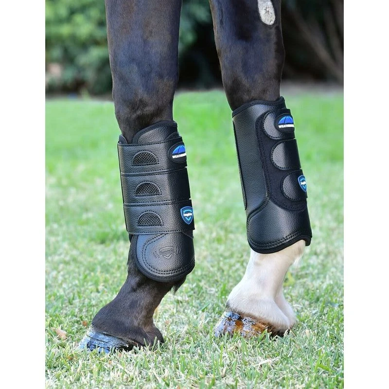 Weatherbeeta Tough-Tec Eventing Front Boots - Black 1 Weatherbeeta Tough-Tec Eventing Front Boots - Black
