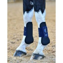 Weatherbeeta Tough-Tec Prime Open Front Boots - Black/Navy 7 Weatherbeeta Tough-Tec Prime Open Front Boots - Black/Navy -Tack Of The Day Store 1009594 800 800