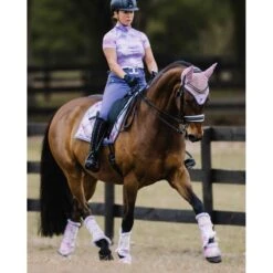 Dapplebay Women's 1/4 Zip Short Sleeve Shirt - Lavender Haze -Tack Of The Day Store 1010147 800 800