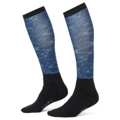 Kerrits Kids' Dual Zone Boot Socks - Lapis Ride The Wind