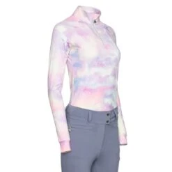 Dapplebay Women's 1/4 Zip Long Sleeve Shirt - Lavender Haze -Tack Of The Day Store 1018265 800 800