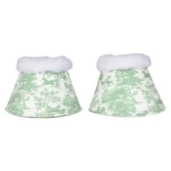 Dapplebay Bell Boots - Green Equestrian Toile