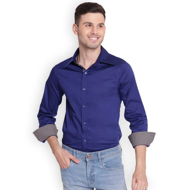 TuffRider Men's Adey Shirt - Royal Blue 2 TuffRider Men's Adey Shirt - Royal Blue - Image 2
