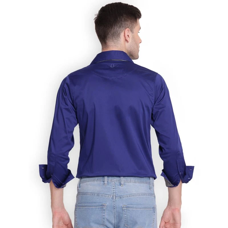 TuffRider Men's Adey Shirt - Royal Blue 3 TuffRider Men's Adey Shirt - Royal Blue - Image 3