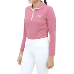 TuffRider Kids' Kirby Icefill Sun Shirt - Foxglove Pink