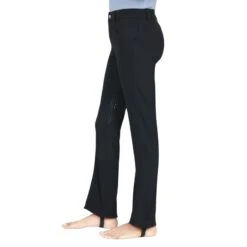 TuffRider Kids' Front Zip Silicon Knee Patch Kentucky Jods - Black -Tack Of The Day Store 1031931 800 800