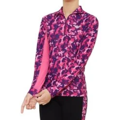 TuffRider Kids' Camo Print Sport Shirt - Purple -Tack Of The Day Store 1033016 800 800