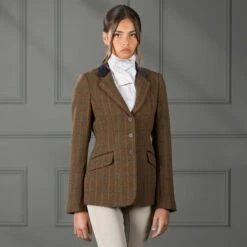 Shires Aubrion Women's Saratoga Jacket - Rust Check -Tack Of The Day Store 1035724 800 800