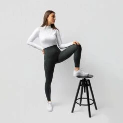 B Vertigo Women's Leonora Seamless Winter Full Seat Tights - Scarab Green 7 B Vertigo Women's Leonora Seamless Winter Full Seat Tights - Scarab Green -Tack Of The Day Store 1038343 800 800