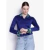 TuffRider Women's Adey Double Collar Shirt - Royal Blue