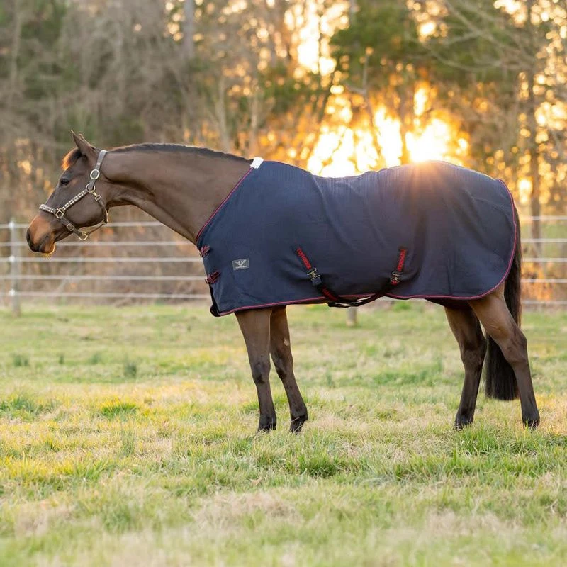 TuffRider Waffle Weave Cooler Standard Neck - Navy 1 TuffRider Waffle Weave Cooler Standard Neck - Navy