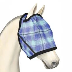 TuffRider Textilene Fly Mask - Blue