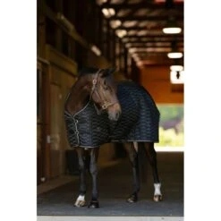 TuffRider Kozy Komfort420D Stable Blanket W/Diamond Quilting 200 - Black -Tack Of The Day Store 1041180 800 800