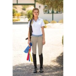 Romfh Women's Gabriella Knee Patch Euro Grip - White Sand