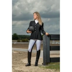 FITS Women's Zephyr Mesh Dressage Show Coat - Black