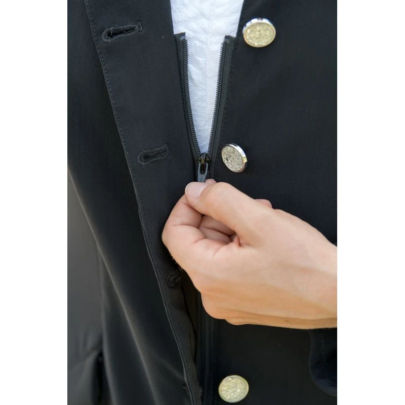 FITS Women's Zephyr Mesh Dressage Show Coat - Black 2 FITS Women's Zephyr Mesh Dressage Show Coat - Black - Image 2