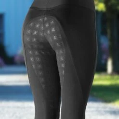 Horze Women's Juliet HyPer Flex Full Seat Tights - Black -Tack Of The Day Store 315992 800 800