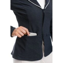 Horseware Women's Weather Tech Competition Jacket - Navy -Tack Of The Day Store 332326 800 800