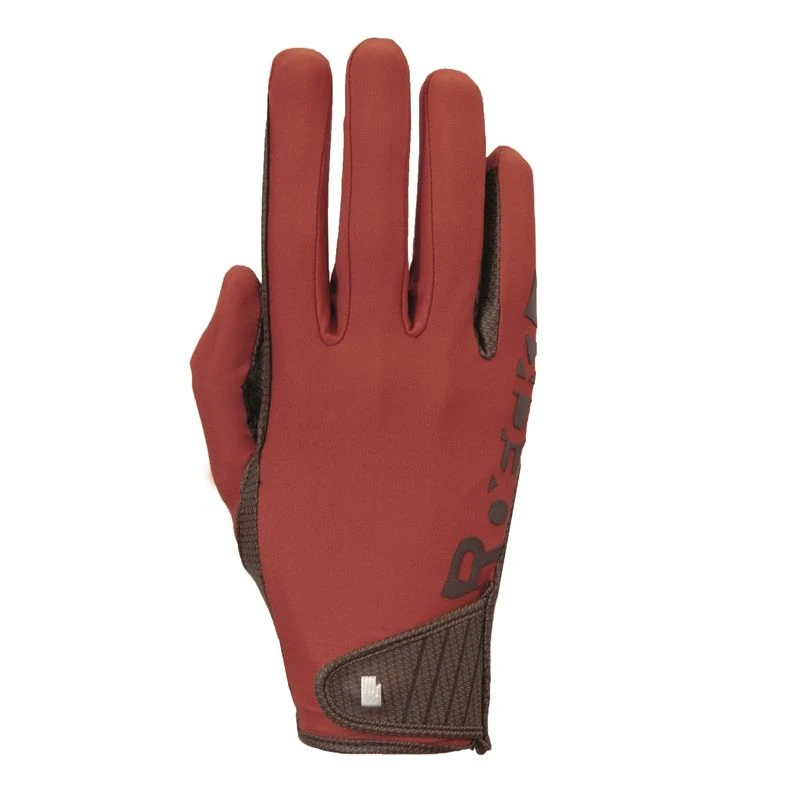 Roeckl Muenster Riding Gloves - Autumn Red 2 Roeckl Muenster Riding Gloves - Autumn Red - Image 2