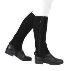 Dublin Kids' Easy-Care Half Chaps II - Black