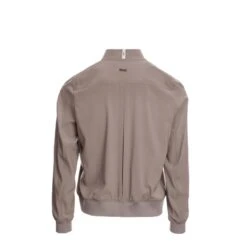 Alessandro Albanese Women's Luxury Silk Blouson Jacket - Taupe -Tack Of The Day Store 351947 800 800
