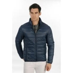 Horseware Men's Light Padded No Logo Jacket - Navy -Tack Of The Day Store 351974 800 800