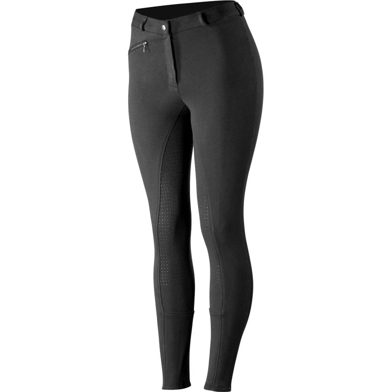 Horze Women's Active Full Seat Breeches - Black 6 Horze Women's Active Full Seat Breeches - Black - Image 6