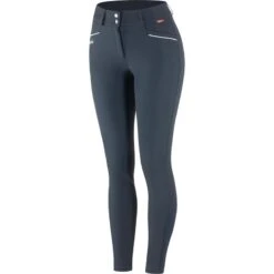 B Vertigo Women's Patricia High Waist Breeches Silicone Knee Patch - Dark Navy/White -Tack Of The Day Store 376094 800 800