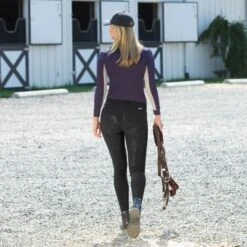 Horze Women's Grand Prix Full Seat Breeches - Black 7 Horze Women's Grand Prix Full Seat Breeches - Black -Tack Of The Day Store 376378 800 800