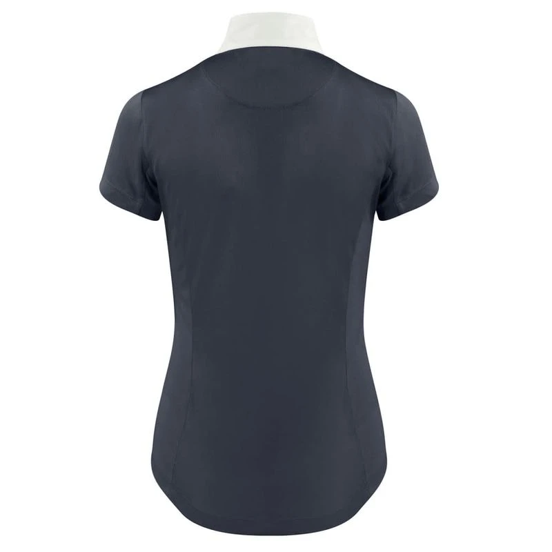 Horze Women's Blaire Short Sleeved Sun Show Shirt - Dark Navy 3 Horze Women's Blaire Short Sleeved Sun Show Shirt - Dark Navy - Image 3