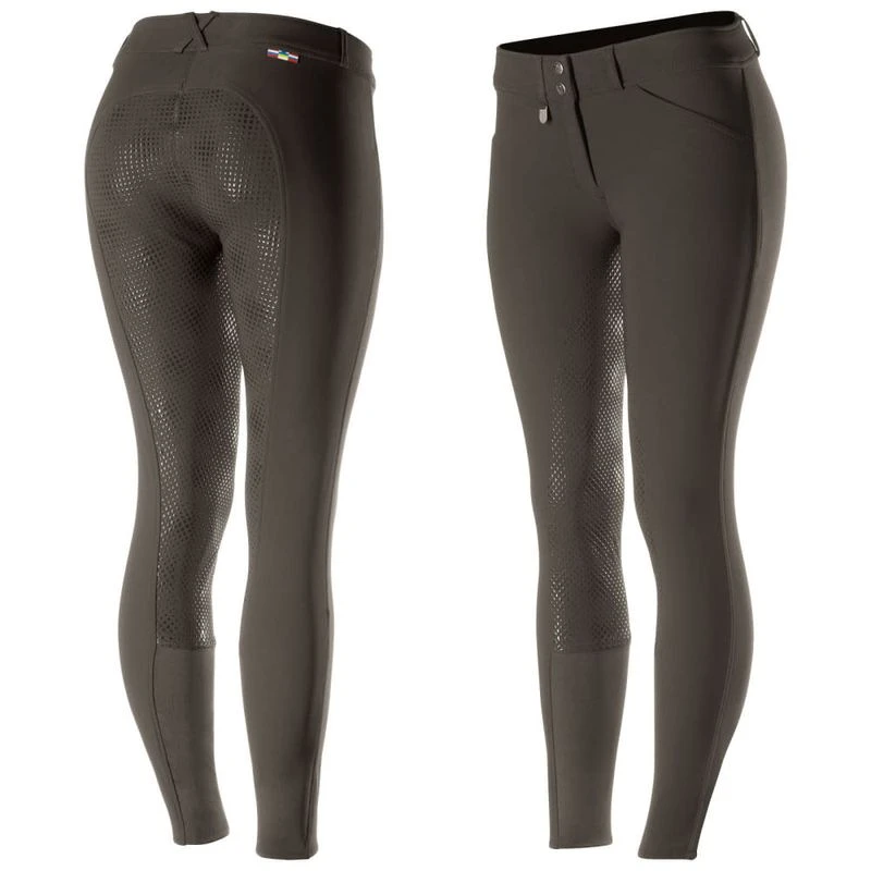 Horze Women's Grand Prix Full Seat Breeches - Dark Brown 1 Horze Women's Grand Prix Full Seat Breeches - Dark Brown