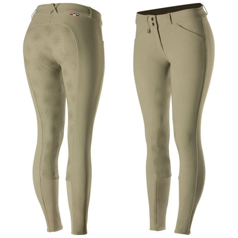 Horze Women's Grand Prix Full Seat Breeches - Tan 1 Horze Women's Grand Prix Full Seat Breeches - Tan