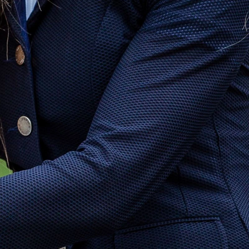 B Vertigo Women's Gabrielle Mesh Show Jacket - Navy Dark Blue 2 B Vertigo Women's Gabrielle Mesh Show Jacket - Navy Dark Blue - Image 2