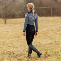 Horze Women's Mia Thermo Silicone Full Seat Breeches - Black 8 Horze Women's Mia Thermo Silicone Full Seat Breeches - Black -Tack Of The Day Store 380157 800 800