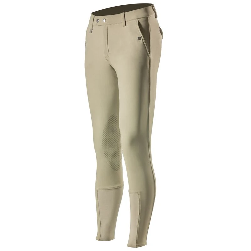 Horze Men's Grand Prix Knee Patch Breeches - Tan 3 Horze Men's Grand Prix Knee Patch Breeches - Tan - Image 3