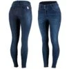 Horze Women's Kaia Highwaist Denim Silicone Full Seat Breech - Dark Blue