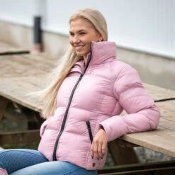 Horze Women's Rianna Puffy Winter Jacket - Zephyr 7 Horze Women's Rianna Puffy Winter Jacket - Zephyr -Tack Of The Day Store 381067 800 800