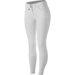 Horze Women's Grand Prix Knee Patch Breeches - White -Tack Of The Day Store 383817 800 800