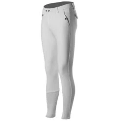 Horze Men's Grand Prix Knee Patch Breeches - White -Tack Of The Day Store 384313 800 800