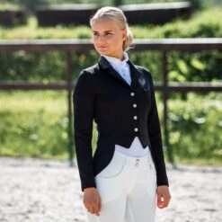Horze Women's Carla Show Jacket - Black -Tack Of The Day Store 386559 800 800
