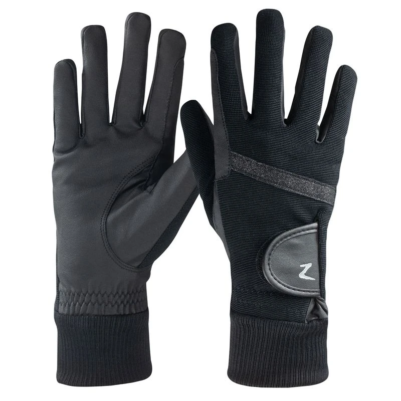 Horze Winter Cuff Gloves - Black 1 Horze Winter Cuff Gloves - Black